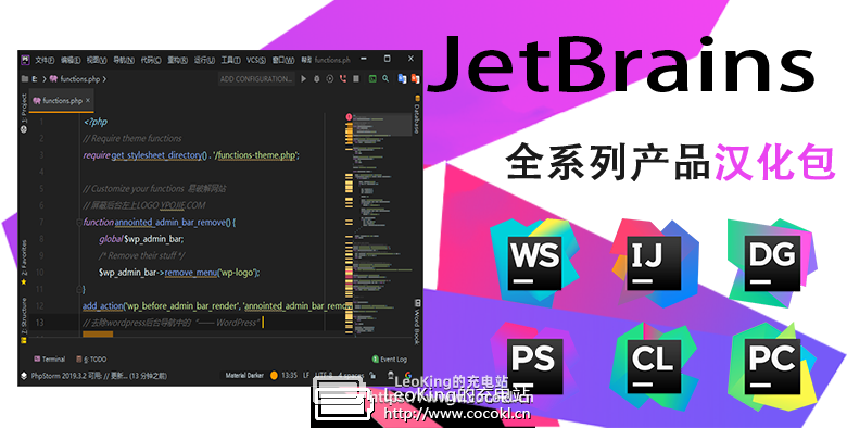 JetBrains 全系列产品 2019.3 简体中文汉化包文件资源