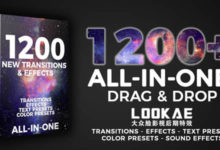 PR预设-1200种运动弹跳变形光效缩放抖动闪烁故障失真转场视觉特效包 AKV Studios – 1200+ Transitions & Effects-老康的学习空间