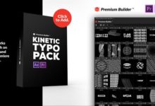 AE/PR脚本预设-130种酷炫创意文字标题动态排版预设 Kinetic Typography Pack-老康的学习空间