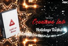 AE/PR脚本-200种新年活动节日烟花粒子拖尾标题背景涂鸦倒计时动画预设包 Creative Lab – Holidays Toolkit v1.2-老康的学习空间