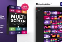 PR脚本-200种视频动态分屏过渡转场预设 Multiscreen Transitions for Premiere Pro-老康的学习空间