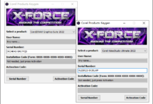 Corel Products KeyGen 2022 by X-FORCE 产品注册机-老康的学习空间