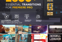 Premiere/PR脚本-2600组扭曲冲击水墨笔刷图形切割摄像机无缝视频转场预设-老康的学习空间