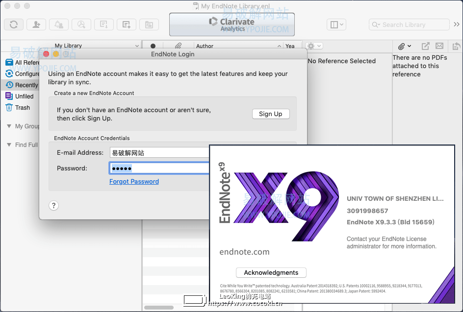 EndNote for Mac X9